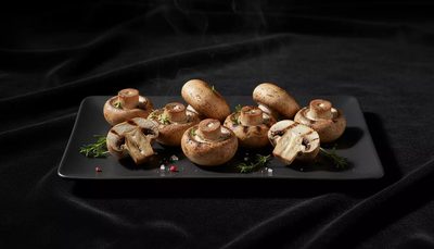 Gegrillte Champignons