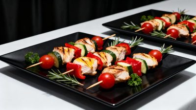 Hähnchenbrustfilet Spieße