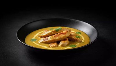 Hähnchengeschnetzeltes in Curry Sauce