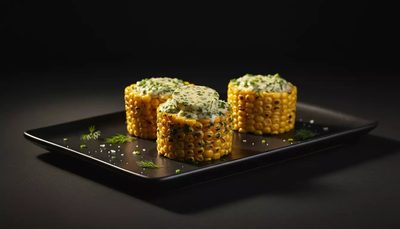 Maiskolben mit Kräuterbutter