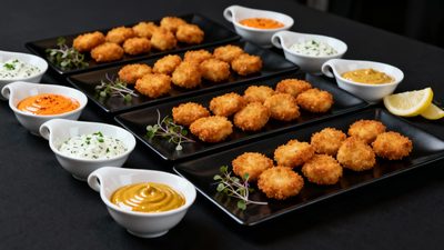Mini Schnitzelchen mit Dip