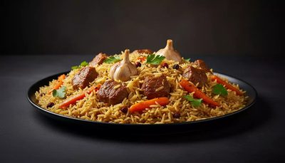 Plov nach Usbekischer Art vom Rind